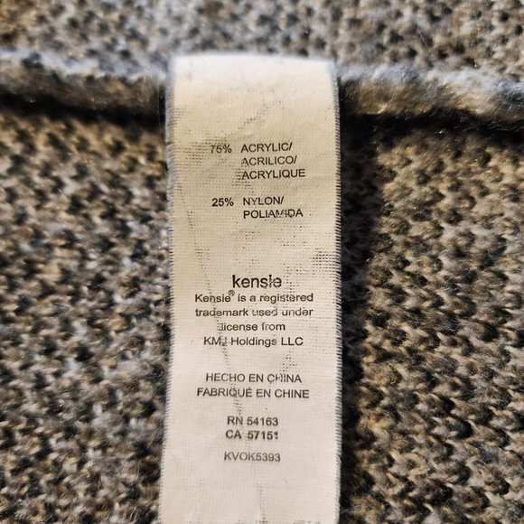 Kensie black open front knit cardigan - Picture 8 of 12